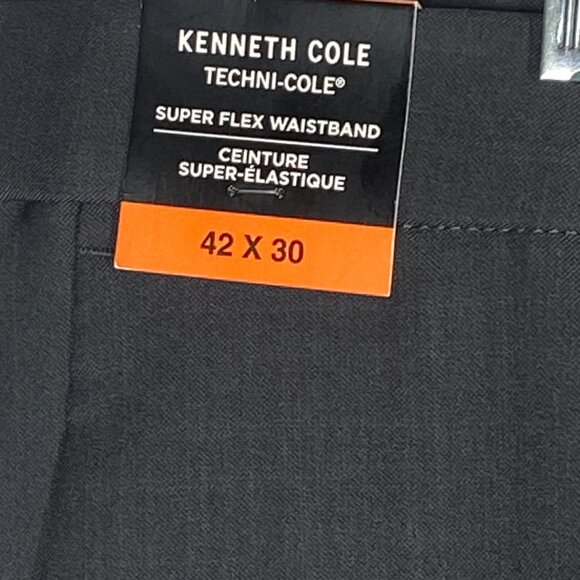 NWT Size 42x30 Kenneth Cole Grey Dress Pants - Picture 2 of 8